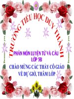 bài giảng luyện từ và câu lớp 5 tuần 26 luyện tập thay thế từ ngữ để liên kết câu