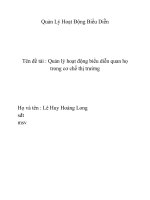 Quản lý hoạt động biểu diễn Quan họ trong cơ chế thị trường (2)
