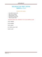Báo cáo thực hành: TÌM HIỂU VỀ CÁC HỆ THỐNG LẠNH  1.KTE3000HD  2.KTE6000BR  3.KTE5000LT  4.TỦ ĐÔNG QUẠT GIÓ  5.KHO LẠNH