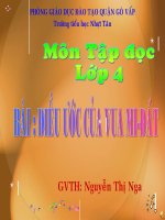 bài giảng tập đọc lớp 4 điều ước của vua midat