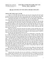 SKKN giáo dục kỹ năng sống cho học sinh lớp 3