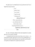 Cảm nhận của em về sự đồng điệu cảm xúc của nhà thơ Chế Lan Viên và Nguyễn Duy