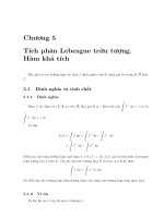 Giáo trình lý thuyết độ đo và tích phân  phần 2