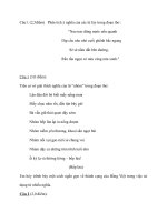 Đề thi học sinh giỏi môn ngữ văn 9 có đáp án cụ thể