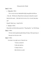 Đề thi tuyển sinh vào lớp 10 môn ngữ văn có đáp án hay