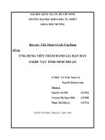 ứng dụng viễn thám đánh giá hạn hán tỉnh Ninh Thuận