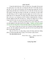 Nghiên cứu tính đa dạng của các loài côn trùng được sử dụng làm thực phẩm tại thành phố sơn la 