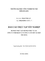 Giải pháp nâng cao chất lượng phục vụ tại công ty TNHH dịch vụ ăn uống và tổ chức sự kiện Thu Hằng