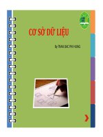 Bài giảng cơ sở dữ liệu   chương 1  dữ liệu và thông tin