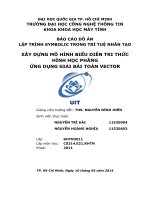 XÂY DỰNG MÔ HÌNH BIỂU DIỄN TRI THỨC HÌNH HỌC PHẲNG  ỨNG DỤNG GIẢI BÀI TOÁN VECTOR