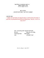 Nghiên cứu ảnh hưởng của phân lân hữu cơ sinh học đến sinh trưởng và phát triển của giống đậu tương DT84 tại chiềng mung   mai sơn   sơn la 