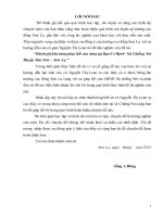 Đánh giá khả năng phục hồi của rừng tại bản co hịnh, chiềng nơi, mai sơn, sơn la 