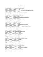 Bài tập anh văn về mệnh đề quan hệ