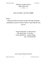 Đánh giá tình hình sinh trưởng cây bạch đàn trắng (eucalyptus camaldulensis) tại bản nà tòng, xã nậm ty, huyện sông mã, tỉnh sơn la 