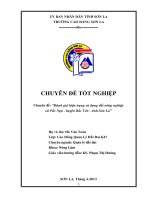 Đánh giá hiện trạng sử dụng đất nông nghiệp xã pắc ngà   huyện bắc yên   tỉnh sơn la 