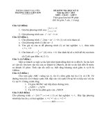 ĐỀ THI TOÁN 9 HỌC KÌ II