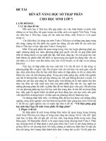 SKKN Vài biện pháp giúp học sinh lớp 5 học tốt môn Toán phấn Số thập phân