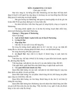 Tài liệu môn marketting căn bản - đề cương bài giảng  (Thời gian: 45 tiết)