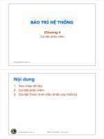 Bài giảng bảo trì hệ thống   chương 4  cài đặt phần mềm
