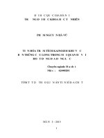 TIẾN hóa TRẦM TÍCH KAINOZOI KHU vực bồn TRŨNG cửu LONG TRONG mối QUAN hệ với HOẠT ĐỘNG địa ĐỘNG lực 