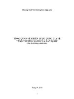 Tổng quan về chiến lược quốc gia về tăng trưởng xanh của hàn quốc   chương trình môi trường liên hợp quốc