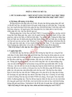 Đề tài khoa học Một số kỹ năng tổ chức dạy học theo nhóm mô hình trường học mới VNEN