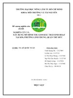 NGHIÊN CỨU VÀ XÂY DỰNG MÔ HÌNH THU GOM RÁC THẢI SINH HOẠT TẠI KP6, PHƯỜNG LINH TRUNG, QUẬN THỦ ĐỨC