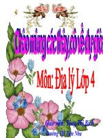 bài giảng địa lý lớp 4 ôn tập học kỳ 1