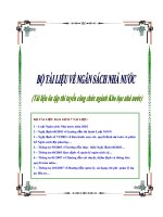 Bộ tài liệu về ngân sách nhà nước (tài liệu ôn tập thi tuyển công chức ngành kho bạc nhà nước) 