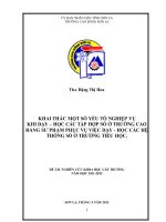 Khai thác một số yếu tố nghiệp vụ khi dạy   học các tập hợp số ở trường cao đẳng sư phạm phục vụ việc dạy  học các hệ thống số ở trường tiểu học 