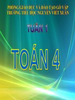 bài giảng toán lớp 4 tuần 1 luyện tập