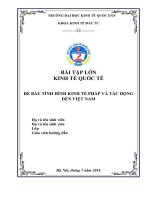 Tình hình kinh tế Pháp và những tác động đến Việt Nam