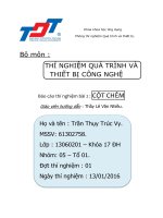 Khảo sát và tính toán thiết bị Cột Chêm