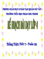 bài giảng tiếng việt tiết 7 tuần 35