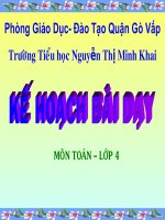 bài giảng toán lơp 4 luyện tập