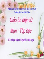 bài giảng tập đọc lớp 4 bài sầu riêng