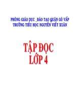 bài giảng tập đọc lớp 4 bài tiểu đội xe không kính