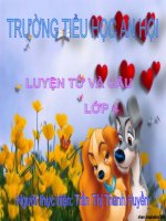 bài giảng luyện từ và câu lớp 4 bài vị ngữ trong câu kể