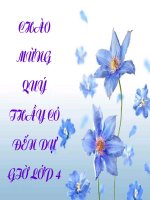 bài giảng luyện từ và câu lớp 4 chủ ngữ trong câu kể ai thế nào