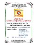 Định vi dẫn đường  radar