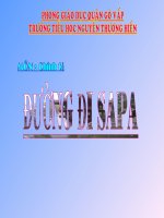 bài giảng chính tả 4 đường đi sa pa