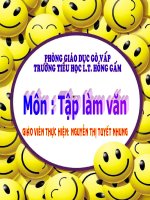 bài giảng tập làm văn đoạn văn trong bài miêu tả đồ vật