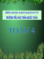 bài giảng toán lớp 4 tuần 1 triệu và lớp triệu