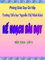 bài giảng toán lơp 4 luyện tập tuần 3