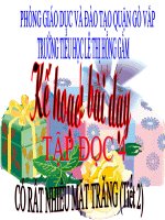 bài giảng tập đọc lớp 4 có rất nhiều mặt trăng