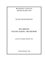 Đặc điểm ký nguyễn ái quốc   hồ chí minh  luận văn thạc sĩ ngữ văn 