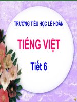 bài giảng tiếng việt lớp 4 tiết 6