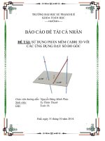 SỬ DỤNG PHẦN MỀM CABRI 3D VỚI CÁC ỨNG DỤNG DẠY SỐ ĐO GÓC
