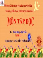 bài giảng tập đọc lớp 4 bài văn hay chữ tốt