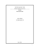 Giáo Trình Tư Pháp Quốc Tế